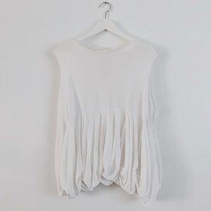 COS Ruffled Hem Shirt